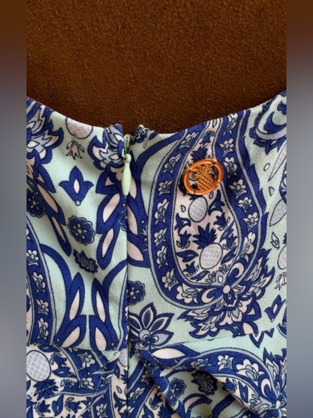 Simply Southern Blue Paisley Ruffle Maxi Dress, Size Large NWT - Picture 13 of 13